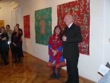 Presentación de la exposición en el IIF con Martti Pärssinen.