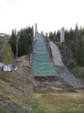 Ensimmäinen ja toinen hyppyrimäki Matti Nykäsen mäeltä