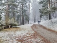 Sábado 25 de abril: nieve en abril y una conversación en un bar